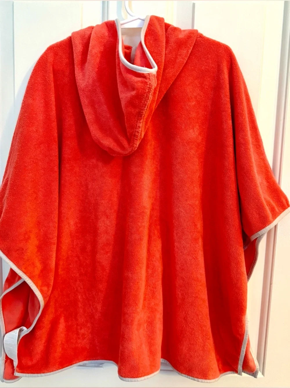 Janie and Jack Orange Hooded Kids Swim Coverup Poncho - Picture 4 of 6